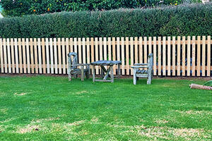 residential wooden fencing picket fence
